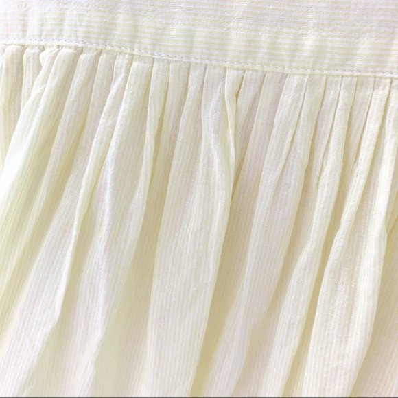 Light yellow/white stripe cotton blouse - Picture 5 of 6